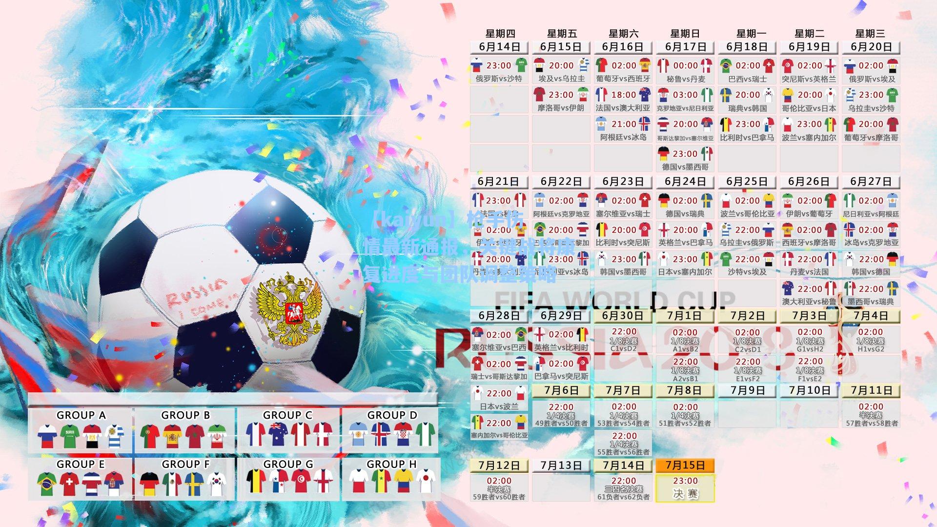 枪手伤情最新通报，关键战将康复进度与团队调整策略